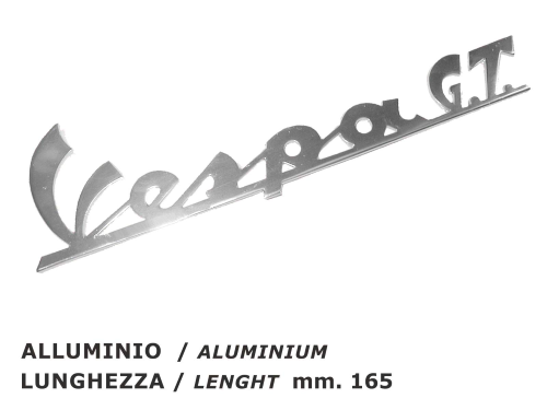 Kit placa de características Vespa 125 GTR