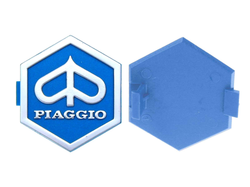 Scudetto "PIAGGIO" esagonale 31 mm ad incastro - Vespa PX-PE-ARCOBALENO |  Vespatime