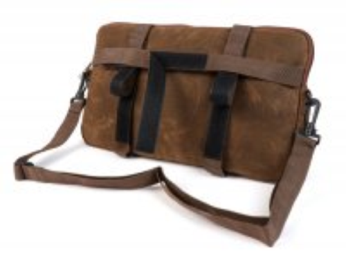 Bag MOTO NOSTRA Classic ,BROWN ,Waxed Canvas for glovebox,nylon, 360x210x30 mm for Vespa