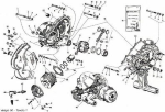 Vespa PK engine overhaul kit (3-hole casing)