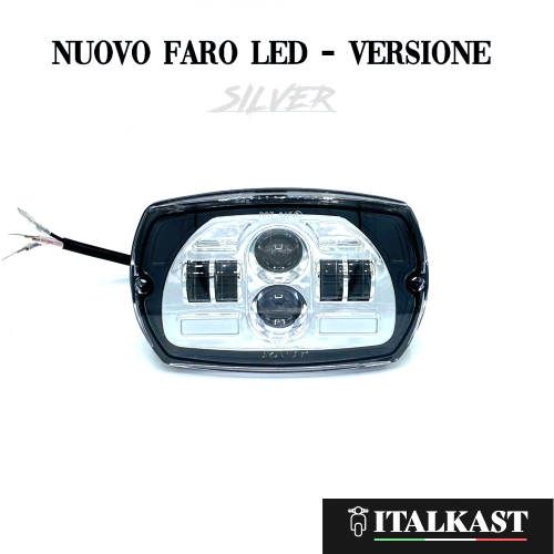 Fanale faro anteriore ITALKAST a LED "SILVER" per Vespa 50 SPECIAL |  Vespatime