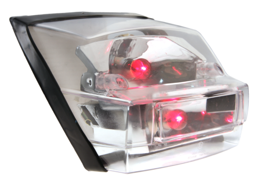 Fanale posteriore vespa p125x, p150x, p200e, px125/150/200e, con vetro  trasparente e lampadire arancioni comprese | Vespatime