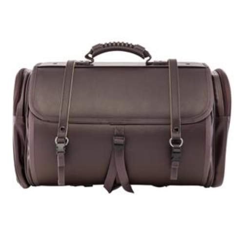 Bag/Case SIP "Classic", large for rack, artificial leather dark brown, grey-brown RAL8019 480x300x270 mm, c. 35 liter, for Vespa